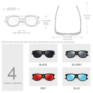 Lunettes de soleil polarisées en bois naturel "Oi Wood - TR90" - Planète Rando