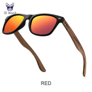 Lunettes de soleil polarisées en bois naturel "Oi Wood - TR90" - Planète Rando