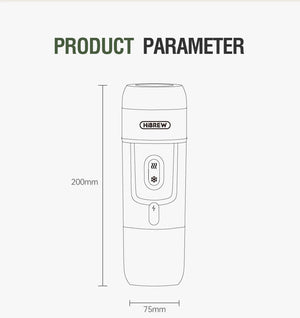 Machine à café expresso portable sans fil compatible avec les capsules Nespresso / Dolce Gusto "HiBREW - H4B" - Planète Rando