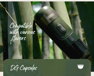 Machine à café expresso portable sans fil compatible avec les capsules Nespresso / Dolce Gusto "HiBREW - H4B" - Planète Rando