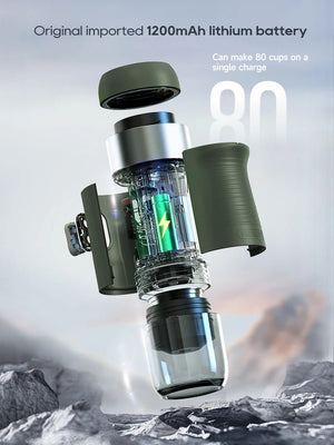 Machine à café expresso portable sans fil compatible avec les capsules Nespresso / Dolce Gusto "HiBREW - H4B" - Planète Rando