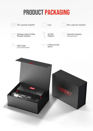 Machine à café portable / cafetière expresso pour camping et van - life DC 12V "Hibrew - H4A" - Planète Rando