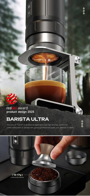 Machine à expresso portable 20 bars de pression et batterie amovible 7500 mAh "HiBREW - H4C series" - Planète Rando