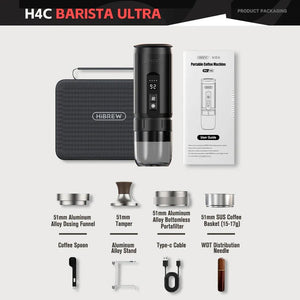 Machine à expresso portable 20 bars de pression et batterie amovible 7500 mAh "HiBREW - H4C series" - Planète Rando