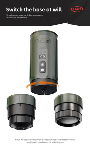 Machine à expresso portable 20 bars de pression et batterie amovible 7500 mAh "HiBREW - H4C series" - Planète Rando