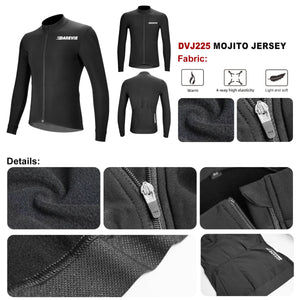 Maillot de cyclisme en polaire thermique à manches longues "Darevie - DVJ225" - Planète Rando
