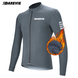 Maillot de cyclisme en polaire thermique à manches longues "Darevie - DVJ225" - Planète Rando