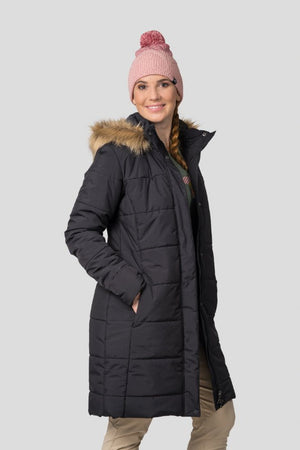 Manteau d'hiver / parka pour femme avec membrane Resstex 10 000mm et Duratherm classic "Hannah − GEMA" - Planète Rando
