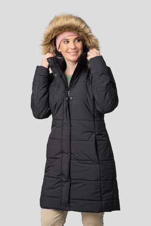 Manteau d'hiver / parka pour femme avec membrane Resstex 10 000mm et Duratherm classic "Hannah − GEMA" - Planète Rando