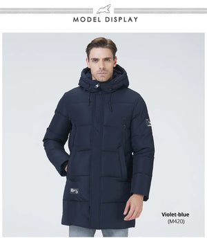 Manteau hiver mi - long à capuche pour homme "ICEbear - MWD3061D" - Planète Rando