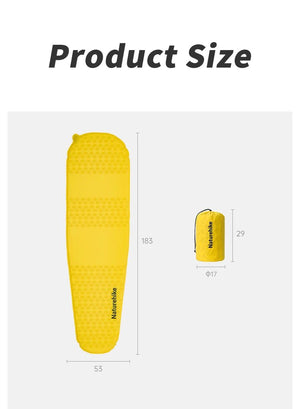 Matelas autogonflant léger R 3.5 à partir de 610g "Naturehike - CNK2550WS033" - Planète Rando
