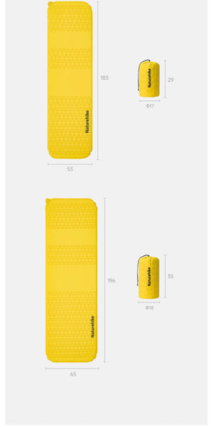 Matelas autogonflant léger R 3.5 à partir de 610g "Naturehike - CNK2550WS033" - Planète Rando