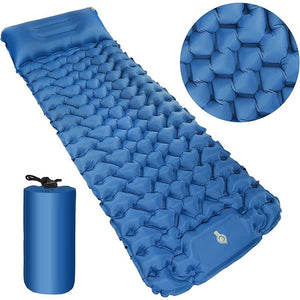 Matelas de camping 9cm avec oreiller & pompe intégrée "Planete Rando - Comfort Trek 3" - Planète Rando