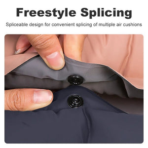 Matelas gonflable confortable 10cm avec oreiller et gonfleur intégré "PACOONE – Sleeping Pad" - Planète Rando