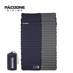 Matelas gonflable confortable 10cm avec oreiller et gonfleur intégré "PACOONE – Sleeping Pad" - Planète Rando