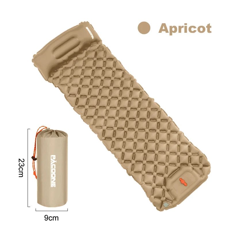 Matelas gonflable de camping / bivouac avec oreiller 550g "PACOONE – SD01" - Planète Rando