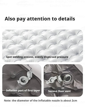 Matelas gonflable de randonnée ultraléger 4 saison à partir de 460g R - value 6.5 "Naturehike – R6.5 Inflatable Mattress" - Planète Rando