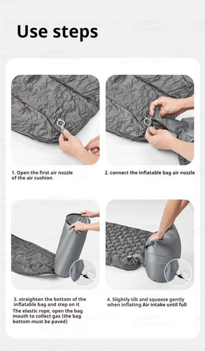 Matelas gonflable de randonnée ultraléger 4 saison à partir de 460g R - value 6.5 "Naturehike – R6.5 Inflatable Mattress" - Planète Rando