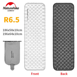 Matelas gonflable de randonnée ultraléger 4 saison à partir de 460g R - value 6.5 "Naturehike – R6.5 Inflatable Mattress" - Planète Rando