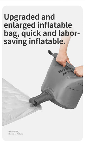 Matelas gonflable de randonnée ultraléger 4 saison à partir de 460g R - value 8.8 "Naturehike – R8.8 Inflatable Mattress" - Planète Rando