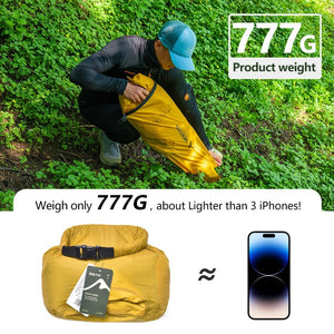 Matelas gonflable léger et confortable 10cm 770g R - Value 7.6 (4 saisons) "Widesea - AM01Y" - Planète Rando