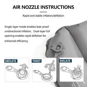 Matelas gonflable léger et confortable 10cm 770g R - Value 7.6 (4 saisons) "Widesea - AM01Y" - Planète Rando