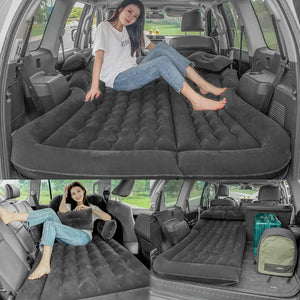 Matelas gonflable portable avec oreillers et pompe à air pour voiture, SUV & ludospace "DUTRIEUX Outdoor - Inflatable Camping Mattress" - Planète Rando
