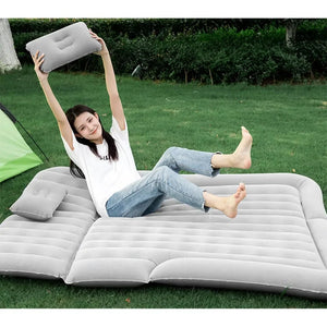 Matelas gonflable portable avec oreillers et pompe à air pour voiture, SUV & ludospace "DUTRIEUX Outdoor - Inflatable Camping Mattress" - Planète Rando