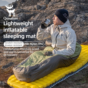 Matelas gonflable ultra - léger pour le bivouac et camping R - Value 5.0 confort - 10°C à partir de 490g "Qunature - 600084" - Planète Rando