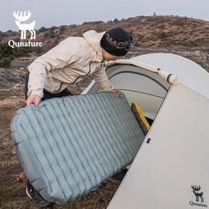 Matelas gonflable ultra - léger pour le bivouac et camping R - Value 5.0 confort - 10°C à partir de 490g "Qunature - 600084" - Planète Rando
