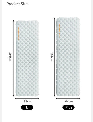 Matelas gonflable ultralight et confortable 8cm 3 saisons pour le bivouac et camping R - value 3.2 jusqu'à - 5°C à partir de 590g "Naturehike - NCTR Air CNK2450WS012" - Planète Rando
