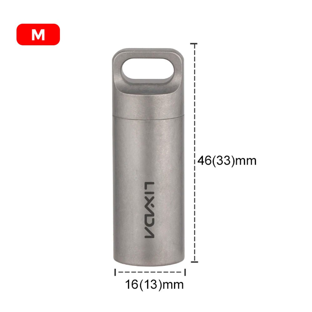 Mini - boîte à pilules / condiments étanche en titane "LIXADA - EDC" - Planète Rando