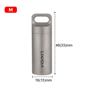 Mini - boîte à pilules / condiments étanche en titane "LIXADA - EDC" - Planète Rando