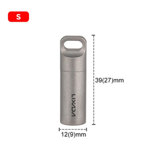 Mini - boîte à pilules / condiments étanche en titane "LIXADA - EDC" - Planète Rando