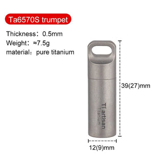 Mini - boites à condiments étanche en titane (à partir de 8g) "Ti artisan - Ta6570" - Planète Rando