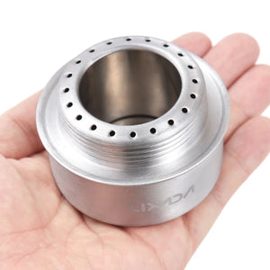 Mini réchaud à alcool d'extérieur en alliage d'aluminium avec couvercle "Lixada - ST025" - Planète Rando