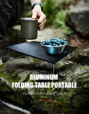 Mini - table de camping d'extérieur ultralégère en alliage d'aluminium "WESTTUNE - Mini - outdoor table" - Planète Rando