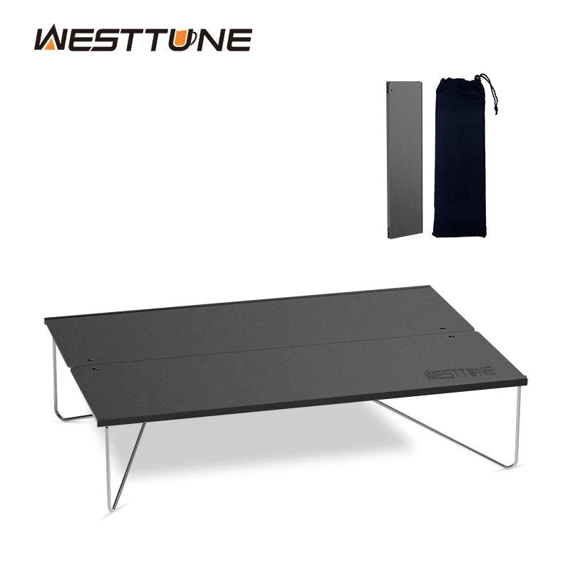 Mini - table de camping d'extérieur ultralégère en alliage d'aluminium "WESTTUNE - Mini - outdoor table" - Planète Rando