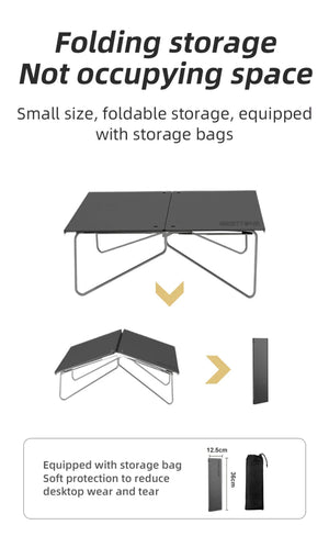 Mini - table de camping d'extérieur ultralégère en alliage d'aluminium "WESTTUNE - Mini - outdoor table" - Planète Rando