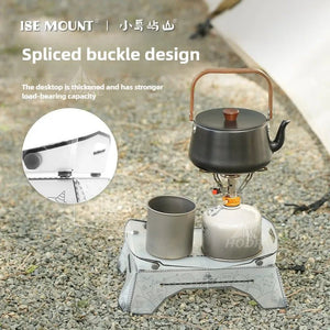 Mini table pliante ultralégère en polypropylène et plateau 97g " Isemount - Folding table pp" - Planète Rando