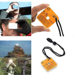 Miroir réfléchissant de survie en plein air pour randonnée, camping, urgence "47 Outdoor - Daylight Signal" - Planète Rando
