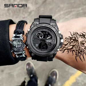 Montre à quartz & numérique étanche 30m pour le sport "SANDA - 739" - Planète Rando