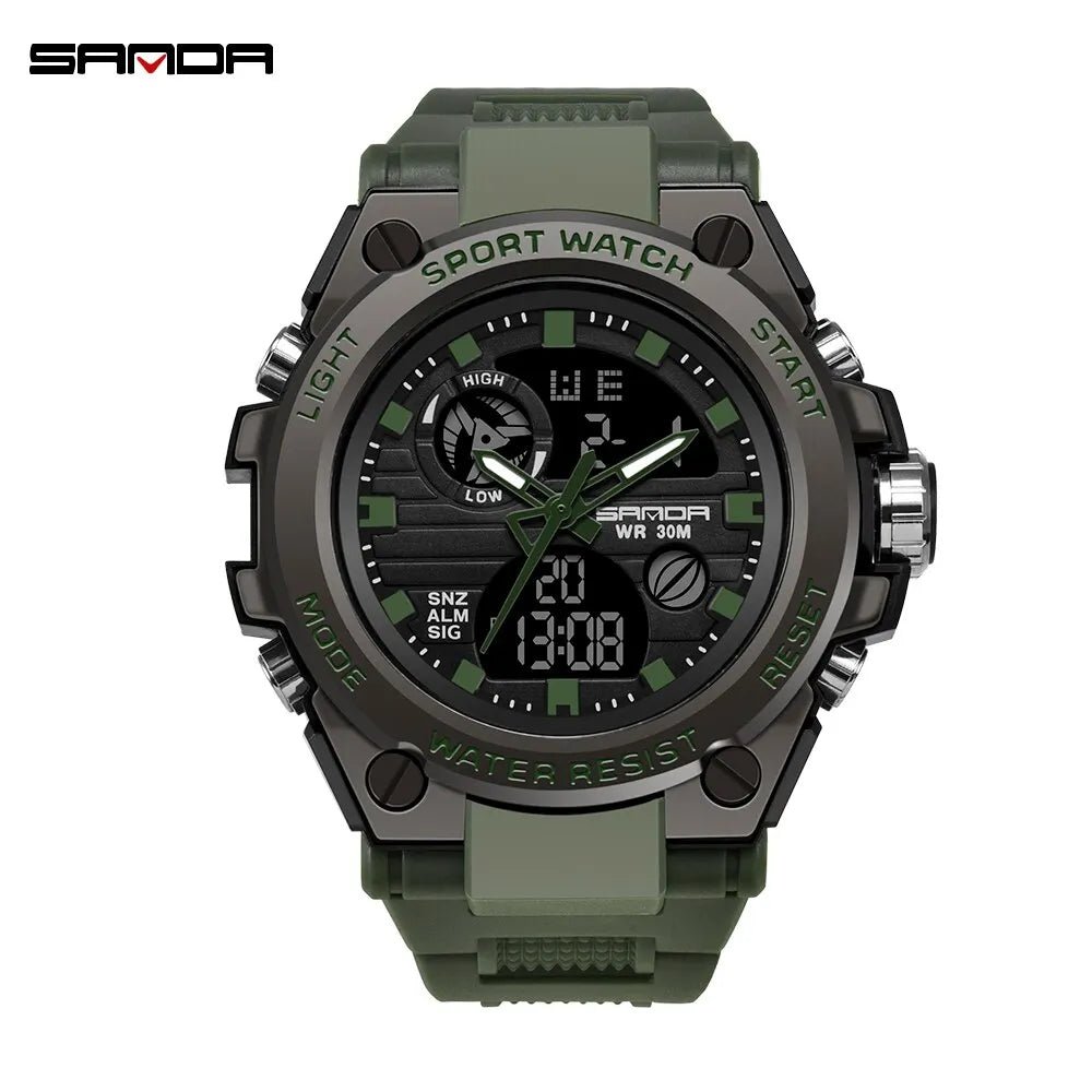 Montre à quartz & numérique étanche 30m pour le sport "SANDA - 739" - Planète Rando
