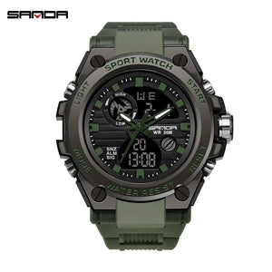 Montre à quartz & numérique étanche 30m pour le sport "SANDA - 739" - Planète Rando