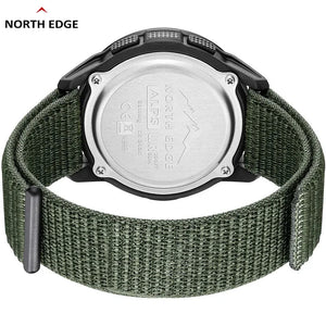 Montre numérique en fibre de carbone pour homme étanche à 50m 49g "NORTH EDGE - ALPS" - Planète Rando