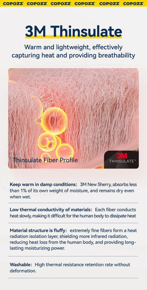 Moufles de ski / snowboard thermique avec 3M Thinsulate et technologie HIPORA "COPOZZ - HXST - 23600" - Planète Rando