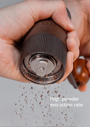 Moulin à café manuel avec 11 niveaux de réglage en aluminium, capacité de 22g '"HiBREW - Grinder G4B" - Planète Rando