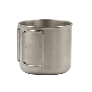 Mug en acier de 400 ml avec poignées pliables "Laken - 1640AP" - Planète Rando