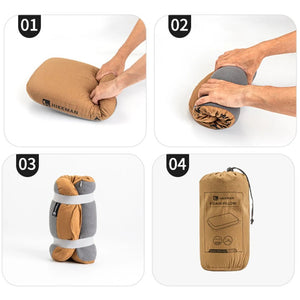 Oreiller en mousse à mémoire de forme à rebond lent et doux pour les douleurs cervicales 430g "Hikeman - Foam pillow" - Planète Rando