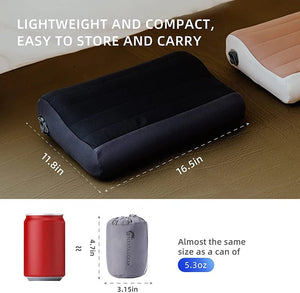 Oreiller gonflable ergonomique avec contour du cou voyage, randonnée, camping "FLEXTAILGEAR - Zero Pillow SE" - Planète Rando
